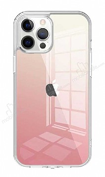 Wiwu Chameleon Glass iPhone 12 Pro Max 6.7 in Cam Pembe Klf