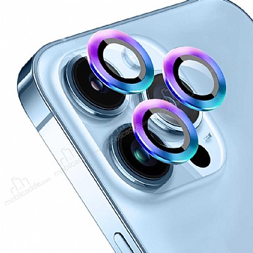 Wiwu iPhone 13 Pro Colorful Metal Kamera Lens Koruyucu