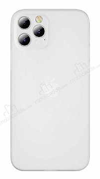 Wiwu Skin Nano iPhone 12 ProMax 6.7 in Ultra nce effaf Beyaz Rubber Klf