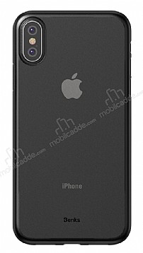 Wiwu Skin Nano iPhone X / XS Ultra nce effaf Siyah Rubber Klf