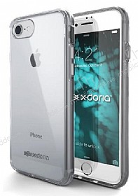 X-Doria Clearvue iPhone 7 / 8 effaf Siyah Silikon Klf