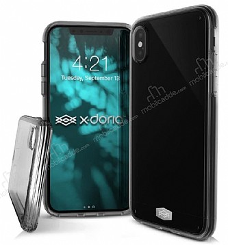 X-Doria Clearvue iPhone X / XS effaf Siyah Silikon Klf
