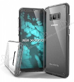 X-Doria Clearvue Samsung Galaxy S8 effaf Siyah Silikon Klf