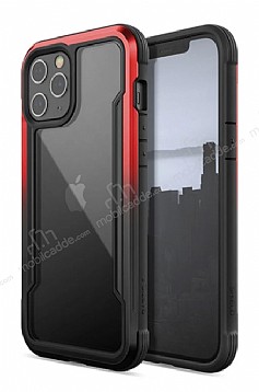 X-Doria Defense Shield iPhone 12 / 12 Pro Ultra Koruma Siyah-Krmz Klf