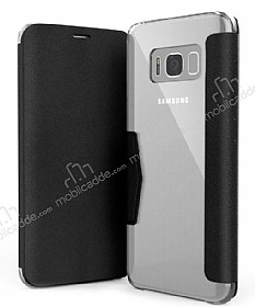 X-Doria Engage Folio Samsung Galaxy S8 Manyetik Kapakl Siyah Gerek Deri Klf