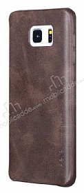 X-Level Vintage Samsung Galaxy Note 5 Kahverengi Deri Rubber Klf