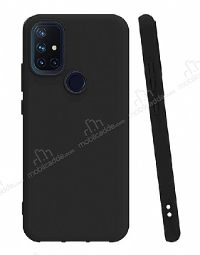 OnePlus Nord N10 5G Mat Siyah Silikon Klf