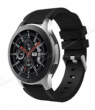 Samsung Galaxy Watch 3 45 mm izgili Siyah Silikon Kordon