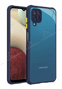 Samsung Galaxy M12 Kamera Korumal Kaff Lacivert Klf
