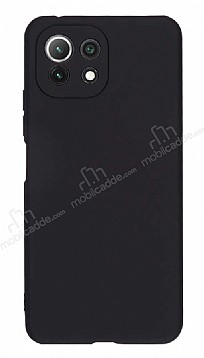 Xiaomi Mi 11 Lite Kamera Korumal Mat Siyah Silikon Klf