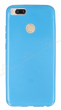 Xiaomi Mi 5X / Mi A1 Ultra nce effaf Mavi Silikon Klf