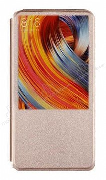 Xiaomi Mi Mix Pencereli nce Kapakl Gold Klf