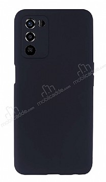 Oppo A55 Kamera Korumal Mat Siyah Silikon Klf