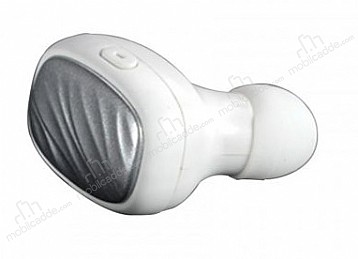 XO-B16 Tekli Mini Beyaz Bluetooth Kulaklk