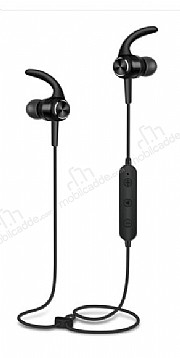 XO Sport Mknatsl Siyah Bluetooth Kablosuz Kulaklk