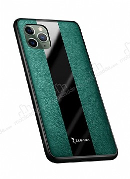 Zebana iPhone 11 Pro Premium Yeil Deri Klf