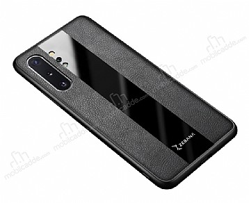 Zebana Samsung Galaxy Note 10 Plus Premium Siyah Deri Klf