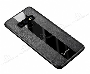 Zebana Samsung Galaxy Note 9 Premium Siyah Deri Klf