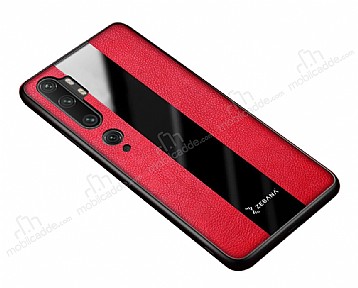 Zebana Xiaomi Mi Note 10 Premium Krmz Deri Klf