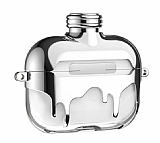 AirPods Pro 2 Zincirli Askılı Parfüm Silver Silikon Kılıf