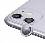 iPhone 12 mini 5.4 inç Metal Kenarlı Cam Lila Kamera Lensi Koruyucu