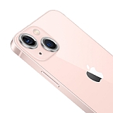 Apple iPhone 13 Metal Kenarlı Cam Silver Kamera Lensi Koruyucu