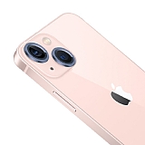 Apple iPhone 13 Metal Kenarlı Cam Mavi Kamera Lensi Koruyucu