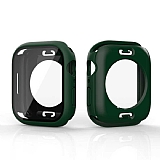 Apple Watch 7 Yeşil Silikon Kılıf ve Ekran Koruyucu (41 mm)