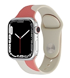 Apple Watch 7 Rouge Powder Silikon Kordon (41 mm)