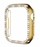 Apple Watch Taşlı Gold Rubber Kılıf 45 mm