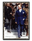 Atatürk V Ahşap Retro Poster