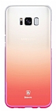Baseus Glaze Samsung Galaxy S8 Pembe Rubber Kılıf