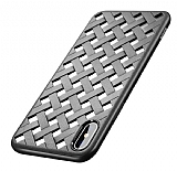 Baseus Paper Cut Case iPhone X / XS Siyah Silikon Klf