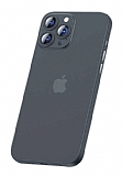 Benks Lollipop iPhone 13 Pro Max İnce Şeffaf Siyah Rubber Kılıf
