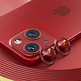 Benks New KR iPhone 13 / 13 Mini Kırmızı Kamera Lens Koruyucu