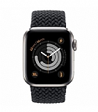 Buff Apple Watch Ultra Black Braided Örgü Kordon 49mm Extra Large