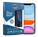 Buff iPhone 11 Pro / XS / X 5D Privacy Ekran Koruyucu