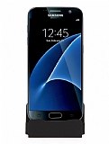 Eiroo Samsung Galaxy S7 Edge Micro USB Masaüstü Dock Siyah Şarj Aleti