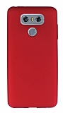 Dafoni Air Slim LG G6 Ultra İnce Mat Kırmızı Silikon Kılıf