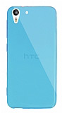 Dafoni Aircraft HTC Desire Eye Ultra İnce Şeffaf Mavi Silikon Kılıf