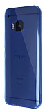 Dafoni Aircraft HTC One M9 Ultra İnce Şeffaf Mavi Silikon Kılıf
