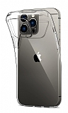 Dafoni Aircraft iPhone 15 Pro Max Ultra İnce Şeffaf Silikon Kılıf