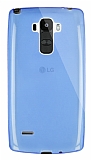 Dafoni Aircraft LG G4 Stylus Ultra İnce Şeffaf Mavi Silikon Kılıf