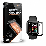 Dafoni Apple Watch 4 / Watch 5 Tempered Glass Premium Siyah Full Cam Ekran Koruyucu (44 mm)