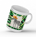 Dafoni Art Mexican Zebra Beyaz Kupa Bardak
