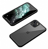 Dafoni Extra iPhone 13 360 Derece Koruma Cam Siyah Kılıf