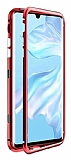 Dafoni Glass Guard Samsung Galaxy Note 10 Lite Metal Kenarlı Cam Kırmızı Kılıf