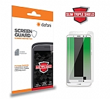 Dafoni Huawei P10 Lite Slim Triple Shield Beyaz Ekran Koruyucu