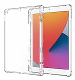 Dafoni Hummer iPad 10.2 2020 Ultra Koruma Silikon Kenarl effaf Klf