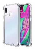 Dafoni Hummer Samsung Galaxy A40 Ultra Koruma Silikon Kenarl effaf Klf